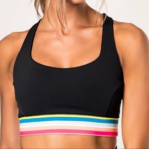 IVL Rainbow Stripe Bra Sz 6